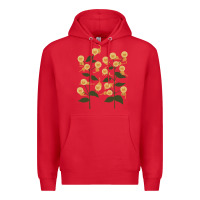 Red Funny Cat Camouflage Premium Hoodie - linhVisuals