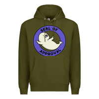 Army Green seal of approval baby art Premium Hoodie - linhVisuals