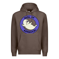 Coffee seal of approval baby art Premium Hoodie - linhVisuals