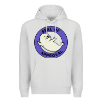 Dove Grey seal of approval baby art Premium Hoodie - linhVisuals