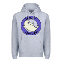 Heather Grey seal of approval baby art Premium Hoodie - linhVisuals