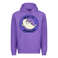 Purple seal of approval baby art Premium Hoodie - linhVisuals