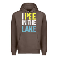Coffee i pee in the lake funny summer vacation t shirt Premium Hoodie - linhVisuals