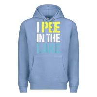 Colony Blue i pee in the lake funny summer vacation t shirt Premium Hoodie - linhVisuals
