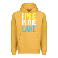 Mustard i pee in the lake funny summer vacation t shirt Premium Hoodie - linhVisuals