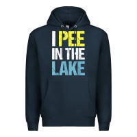 Navy i pee in the lake funny summer vacation t shirt Premium Hoodie - linhVisuals