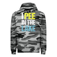 Slate Camo i pee in the lake funny summer vacation t shirt Premium Hoodie - linhVisuals