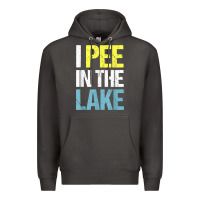 Smoke i pee in the lake funny summer vacation t shirt Premium Hoodie - linhVisuals