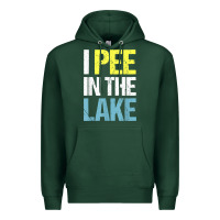 Sports Green i pee in the lake funny summer vacation t shirt Premium Hoodie - linhVisuals