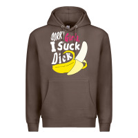 Coffee sorry girls i suck dick Banana Premium Hoodie - linhVisuals