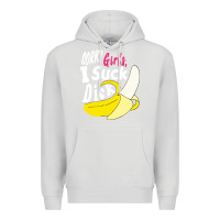 Dove Grey sorry girls i suck dick Banana Premium Hoodie - linhVisuals