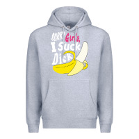 Heather Grey sorry girls i suck dick Banana Premium Hoodie - linhVisuals