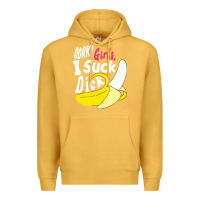 Mustard sorry girls i suck dick Banana Premium Hoodie - linhVisuals