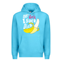 Ocean Blue sorry girls i suck dick Banana Premium Hoodie - linhVisuals