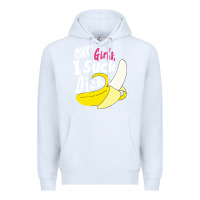 White sorry girls i suck dick Banana Premium Hoodie - linhVisuals