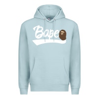Blue Mist bape text Premium Hoodie - linhVisuals