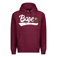 Burgundy bape text Premium Hoodie - linhVisuals