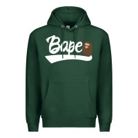 Sports Green bape text Premium Hoodie - linhVisuals