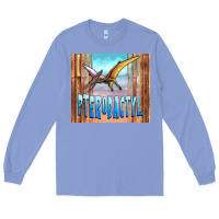 Colony Blue dinosaur pterodactyl Long Sleeve Tee - Artiststas