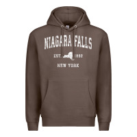 Coffee niagara falls new york ny vintage athletic sports design t shirt Premium Hoodie - linhVisuals