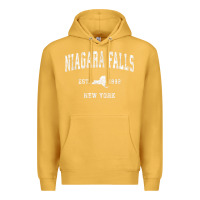 Mustard niagara falls new york ny vintage athletic sports design t shirt Premium Hoodie - linhVisuals