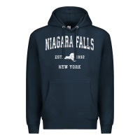 Navy niagara falls new york ny vintage athletic sports design t shirt Premium Hoodie - linhVisuals