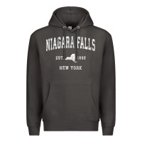 Smoke niagara falls new york ny vintage athletic sports design t shirt Premium Hoodie - linhVisuals