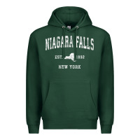 Sports Green niagara falls new york ny vintage athletic sports design t shirt Premium Hoodie - linhVisuals