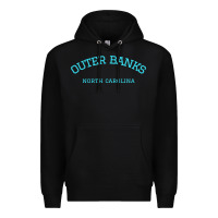 Black north carolina outer banks obx nc beach gift long sleeve t shirt Premium Hoodie - linhVisuals