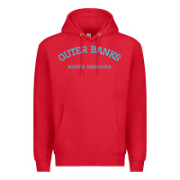 Red north carolina outer banks obx nc beach gift long sleeve t shirt Premium Hoodie - linhVisuals