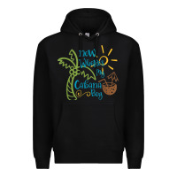 Black now where's my cabana boy, beach palm tree coconut t shirt Premium Hoodie - linhVisuals