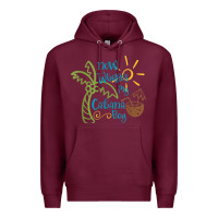Burgundy now where's my cabana boy, beach palm tree coconut t shirt Premium Hoodie - linhVisuals