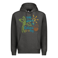 Charcoal Heather now where's my cabana boy, beach palm tree coconut t shirt Premium Hoodie - linhVisuals