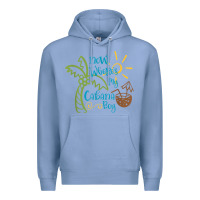 Colony Blue now where's my cabana boy, beach palm tree coconut t shirt Premium Hoodie - linhVisuals