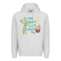 Dove Grey now where's my cabana boy, beach palm tree coconut t shirt Premium Hoodie - linhVisuals