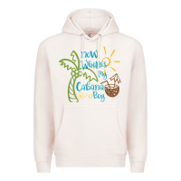 Pale Pink now where's my cabana boy, beach palm tree coconut t shirt Premium Hoodie - linhVisuals