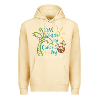 Pina Colada now where's my cabana boy, beach palm tree coconut t shirt Premium Hoodie - linhVisuals