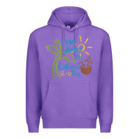 Purple now where's my cabana boy, beach palm tree coconut t shirt Premium Hoodie - linhVisuals