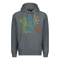 Rock now where's my cabana boy, beach palm tree coconut t shirt Premium Hoodie - linhVisuals