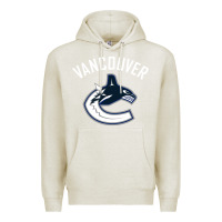 Oatmeal Heather canucks white Premium Hoodie - linhVisuals
