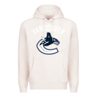 Pale Pink canucks white Premium Hoodie - linhVisuals