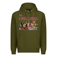 Army Green growing up   the linda lindas Premium Hoodie - linhVisuals