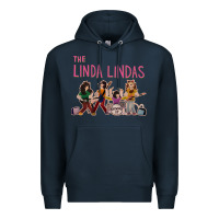 Navy growing up   the linda lindas Premium Hoodie - linhVisuals