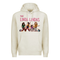 Oatmeal Heather growing up   the linda lindas Premium Hoodie - linhVisuals