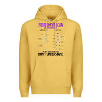 Antique Gold fibromyalgia awareness do not judge what you dont understand Premium Hoodie - linhVisuals