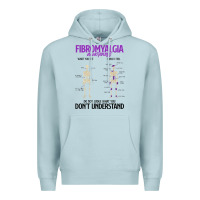 Blue Mist fibromyalgia awareness do not judge what you dont understand Premium Hoodie - linhVisuals