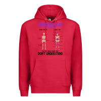 Cardinal fibromyalgia awareness do not judge what you dont understand Premium Hoodie - linhVisuals