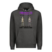Charcoal Heather fibromyalgia awareness do not judge what you dont understand Premium Hoodie - linhVisuals