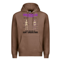 Chestnut fibromyalgia awareness do not judge what you dont understand Premium Hoodie - linhVisuals