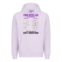 Lilac fibromyalgia awareness do not judge what you dont understand Premium Hoodie - linhVisuals